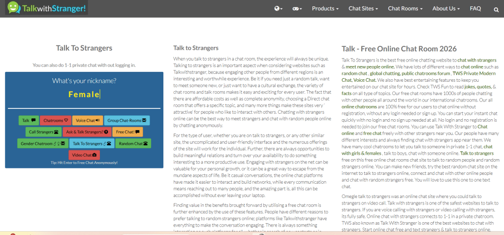talk with stranger image showing random video chat platform with anonymous pairing system and live face to face interactions online